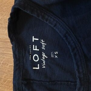 XS Loft Navy crew neck tee
